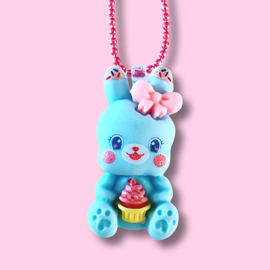 Cupcake Bunny Necklace | Kids