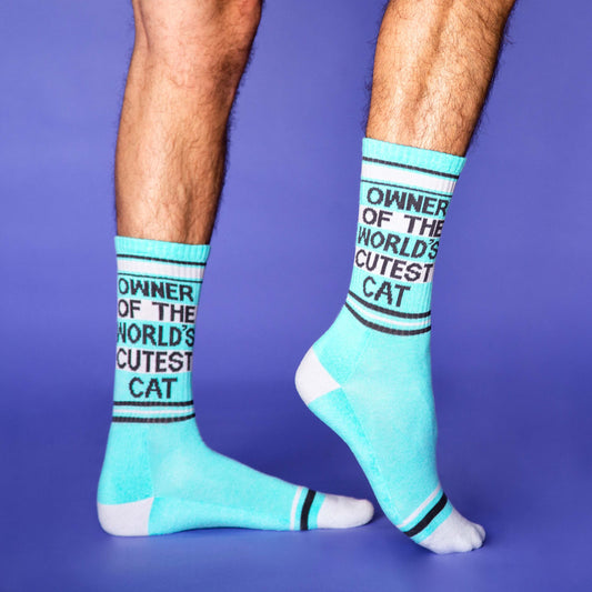 Owner Of The World's Cutest Cat | Gym Crew Socks