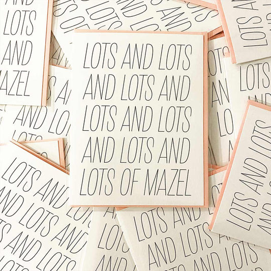 Lots of Mazel Card