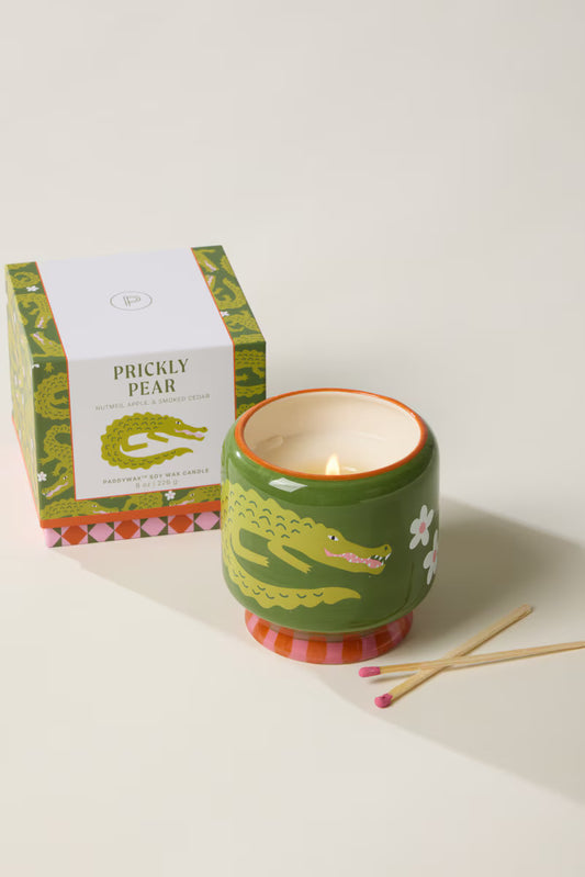 Adopo Ceramic Candle | Prickly Pear