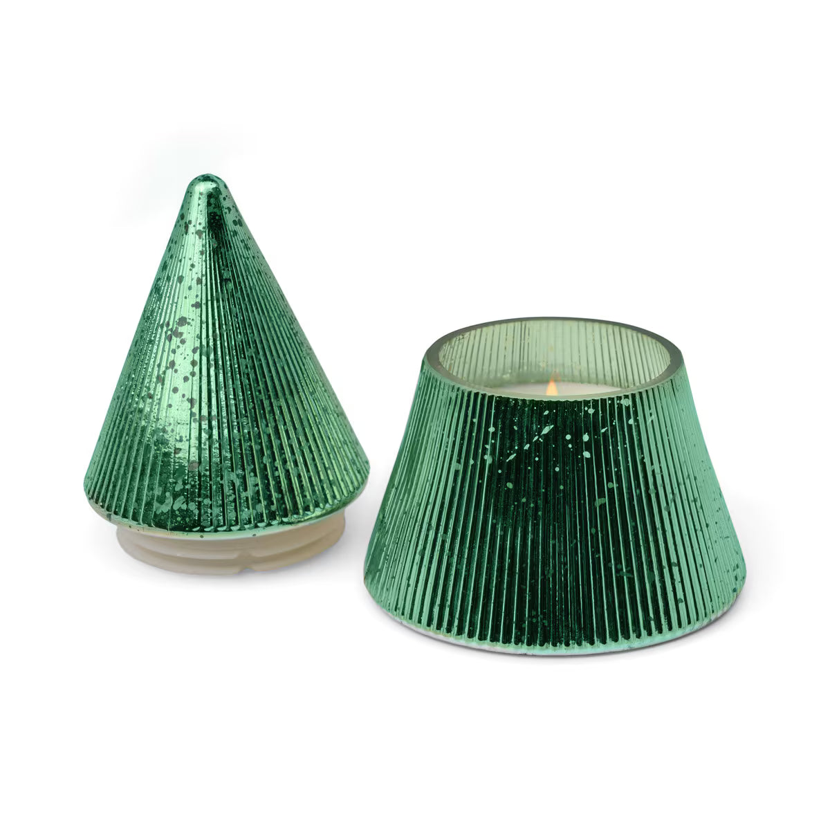 Stacked Tree Candle | Cypress & Fir - Various colours