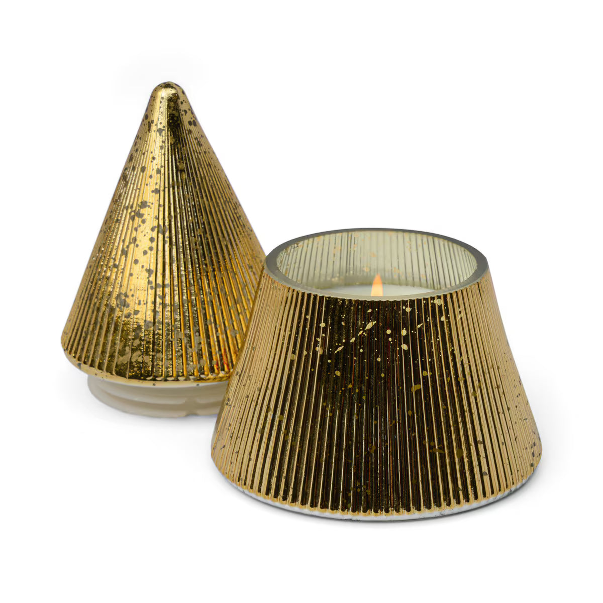 Stacked Tree Candle | Cypress & Fir - Various colours