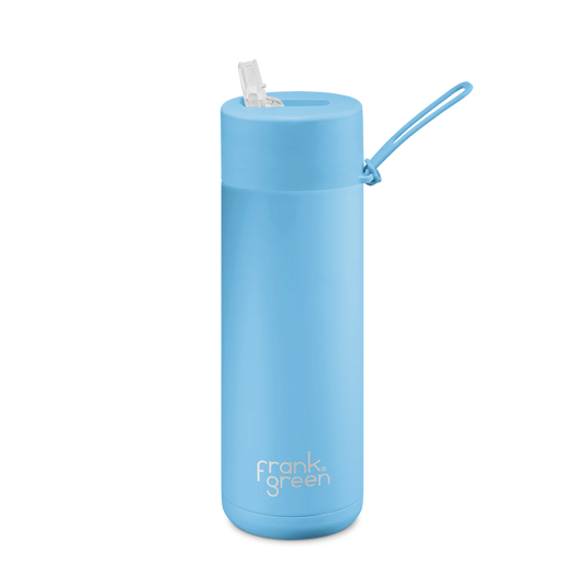 Ceramic Bottle Straw Lid | 20oz Sky Blue - Limited Edition