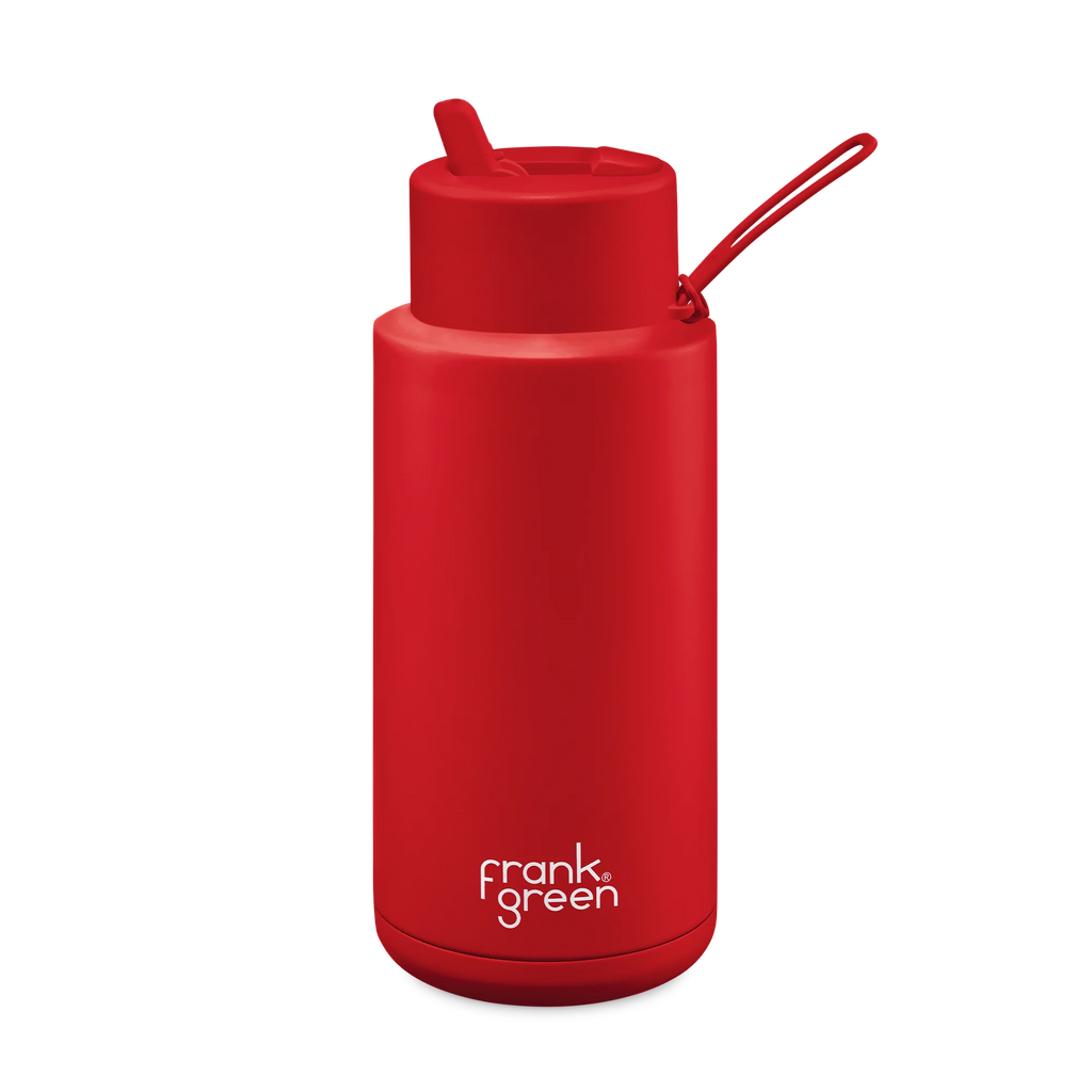 Ceramic Bottle Straw Lid | 34oz Atomic Red - Limited Edition
