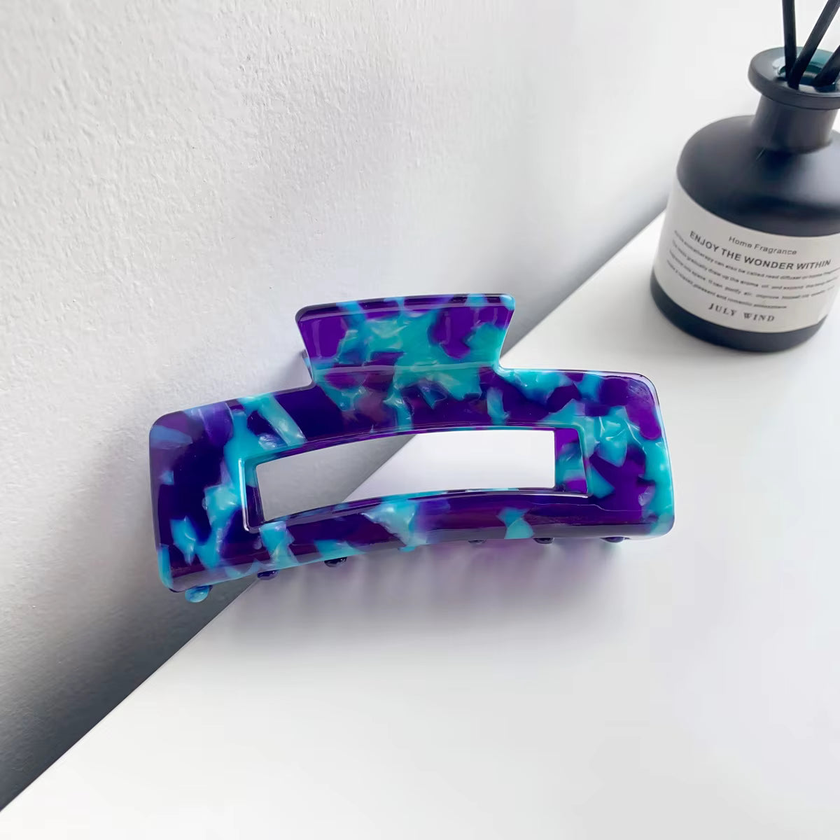 Large Square Multi Hair Claw | Various Colours
