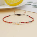 Bead & Pearl Slider Bracelet | multi various colours