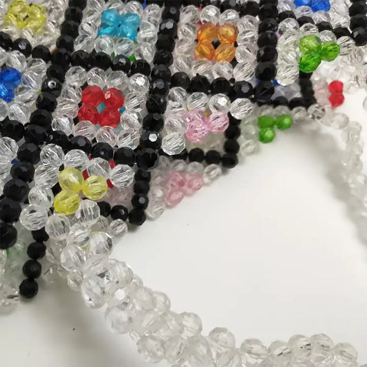 Beaded Bag - diamond geometric