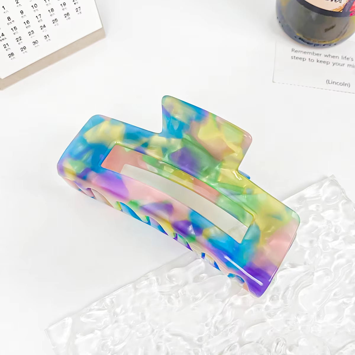 Large Square Multi Hair Claw | Various Colours