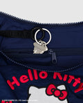 Medium Nylon Crescent Bag | Embroidered Hello Kitty & Teddy