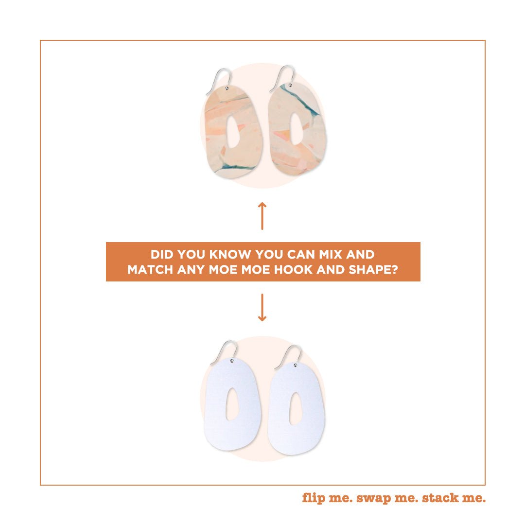 Kiasmin Organic Shape Drop Earrings