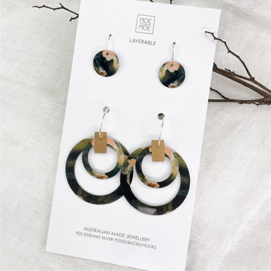 Kiasmin | 2 Elegance Double Halo Earrings