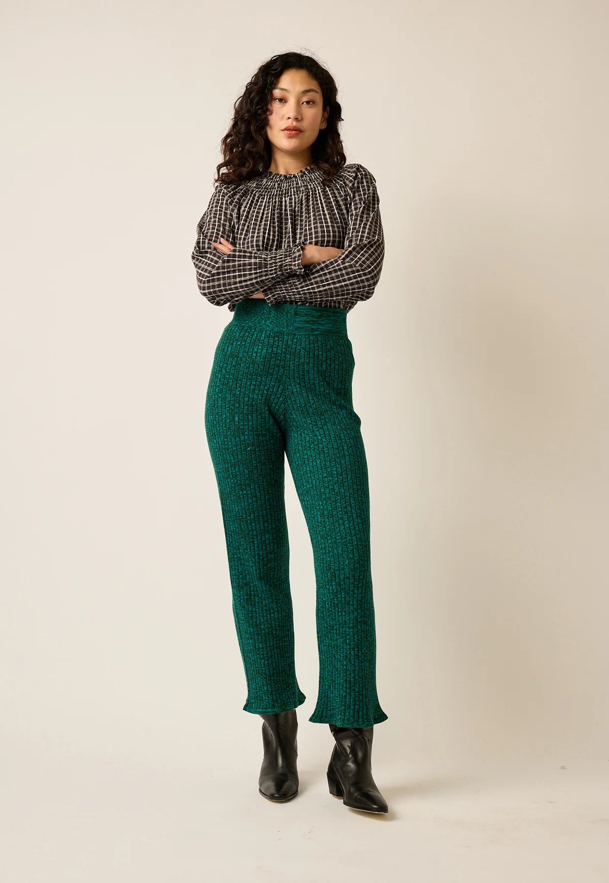 Naho Rib Pants | Jade