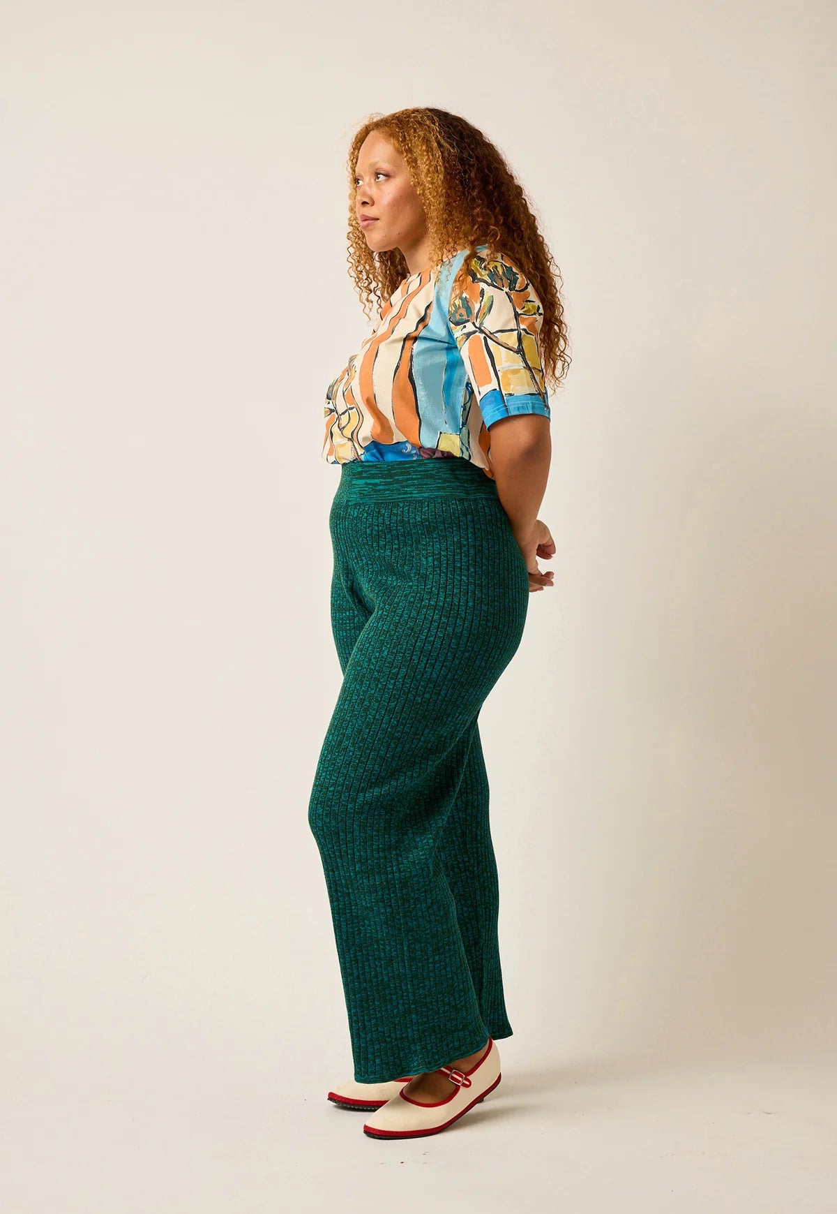 Naho Rib Pants | Jade
