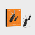 Key Organiser Crazy Horse + Multi-Tool v2 Set | Black & Orange