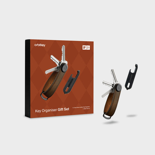 Key Organiser Crazy Horse + Multi-Tool v2 Set | Brown