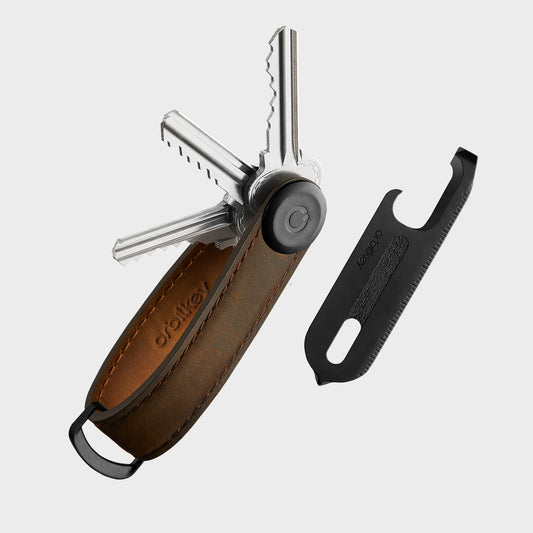 Key Organiser Crazy Horse + Multi-Tool v2 Set | Brown