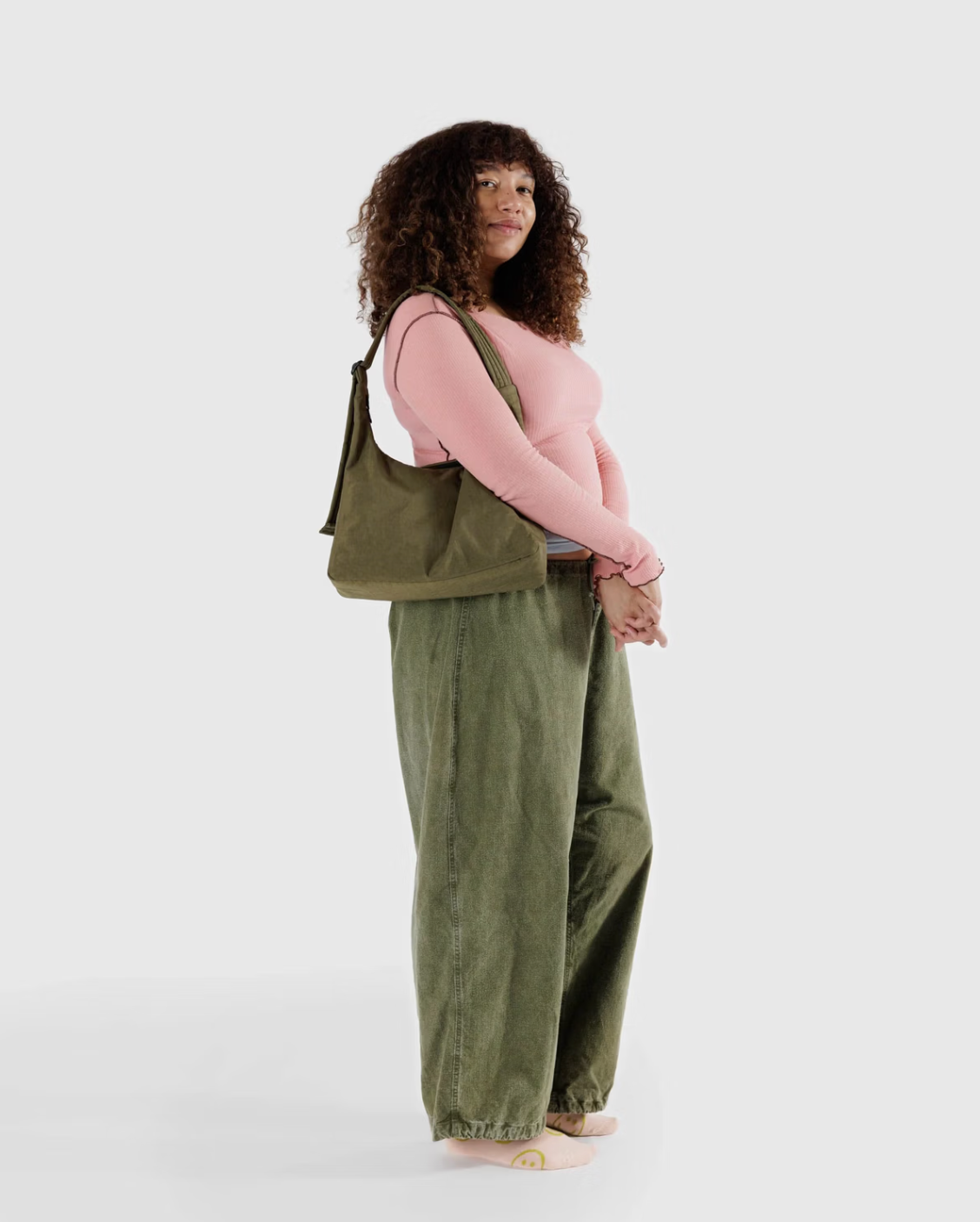 Large Nylon Shoulder Bag | More Colours