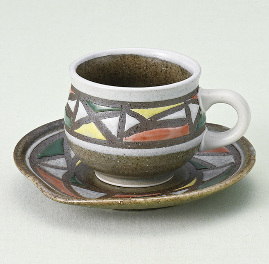 Coffee Cup & Saucer Set | Various Colours