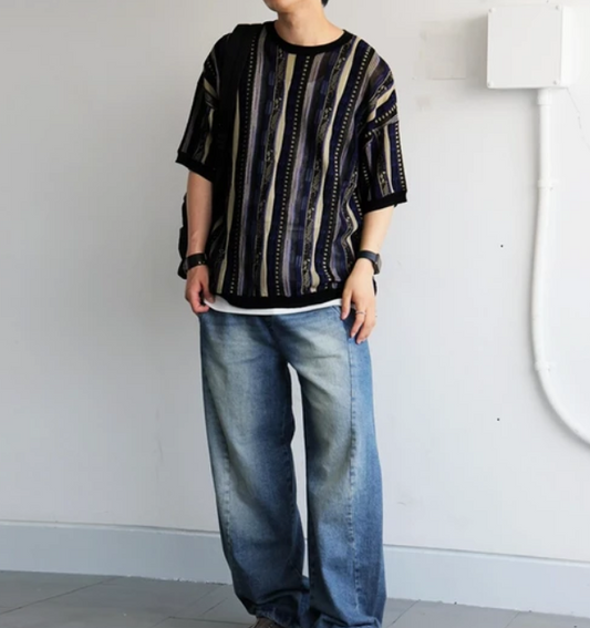 Knit Short Sleeve Top | Black