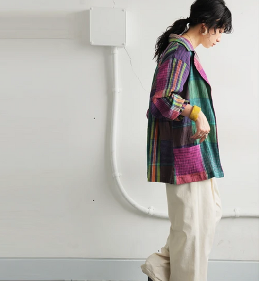 Cotton Plaid Multicolour Shirt