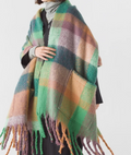 Thick Fringe Scarf with Pockets | Various Colours1