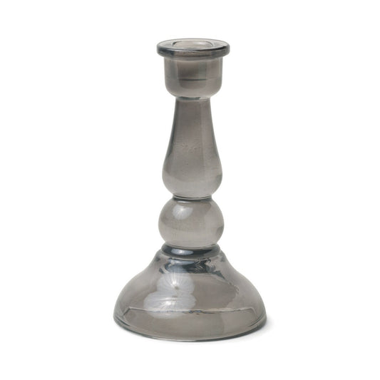 Pillar Glass Candle Holder | Black