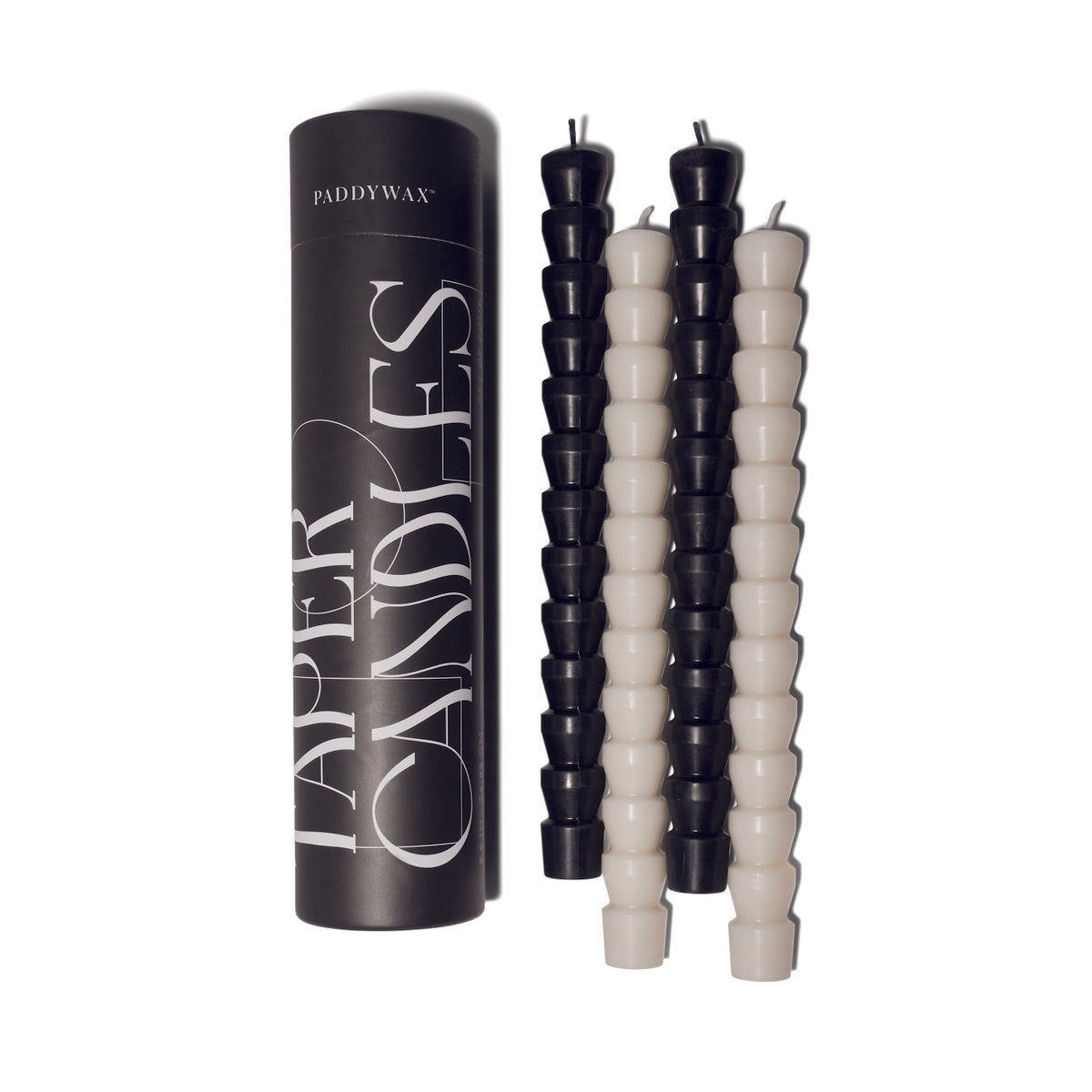 Taper Candle Set Black & White (pack of 4)