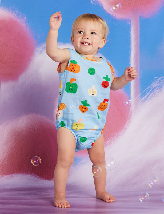Teeny Tiny Veg | Woven Singlesuit