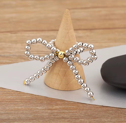 Silver Bow Ring