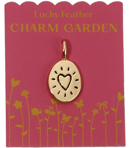 Heart Spark Charm | Gold - Charm Garden