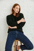 Inisheer Traditional Aran Sweater | Forest Green