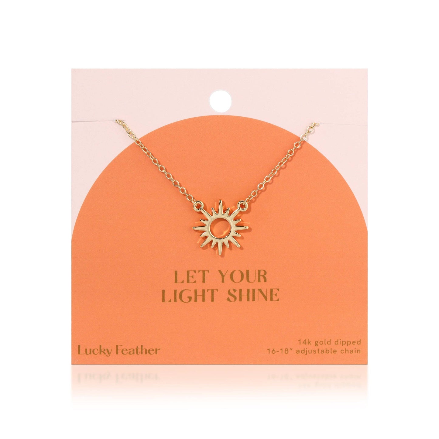 Faith Gold Necklace | Let Your Light Shine