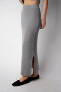 Braided Cashmere Blend Blanket Skirt