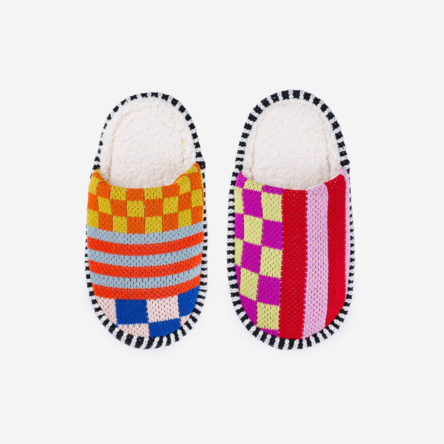 Pattern Patch Slide Slippers | Various Colours