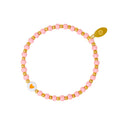 Tiny Daisies & Hearts | Bead Bracelet