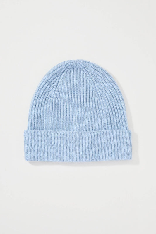 Cashmere Ribbed Beanie | Various Colours