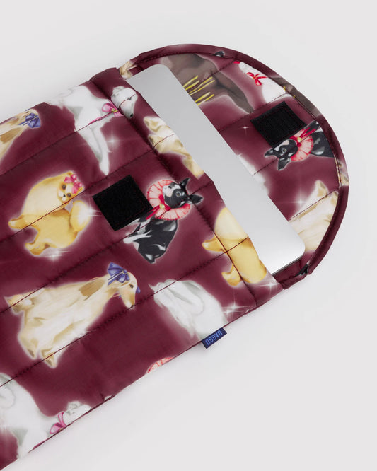 Puffy Laptop Sleeve | Fancy Dogs - 13"/14"