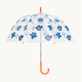 Clear Umbrella | Blue Flowers