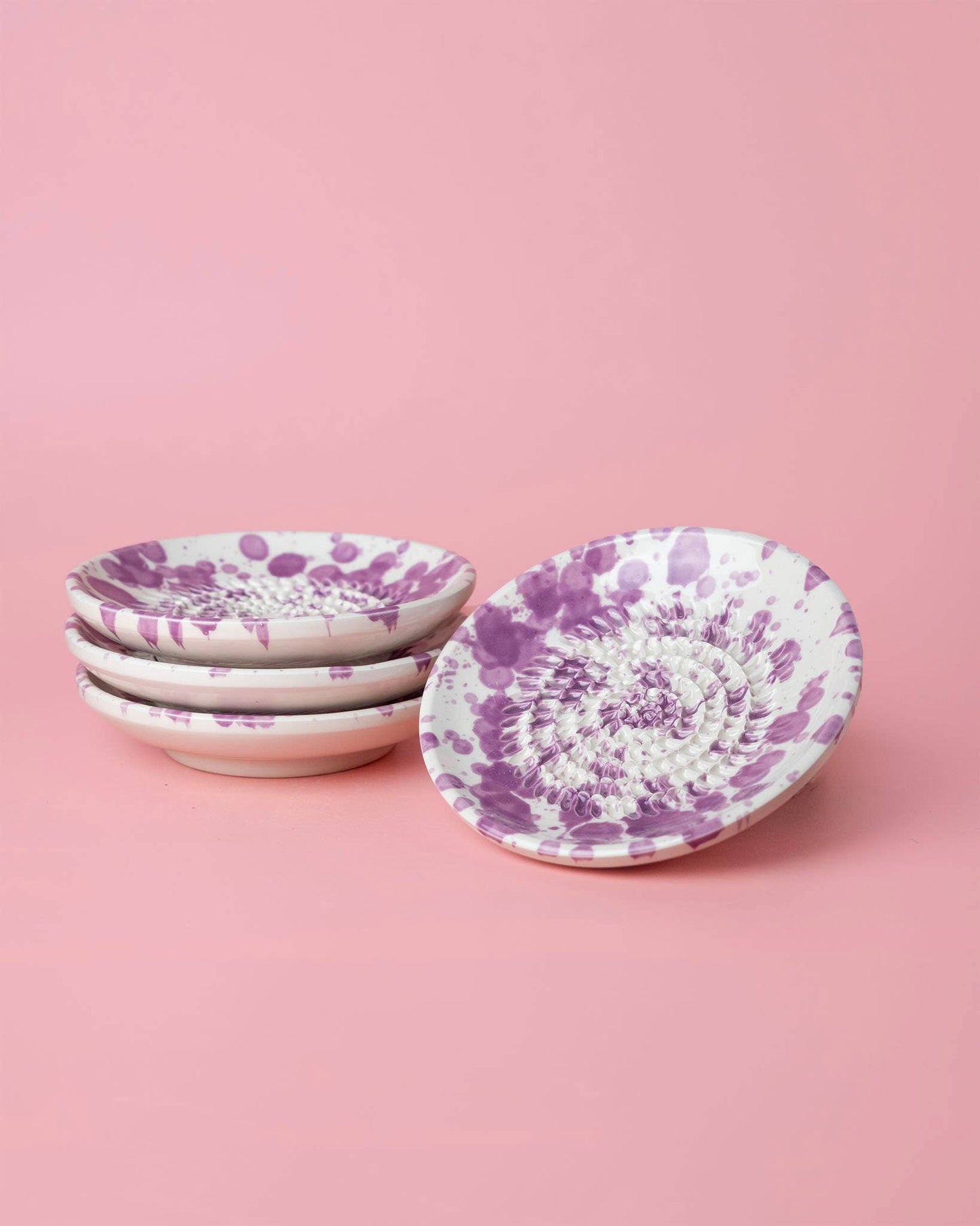 Small Ceramic Grater Plate | Violet