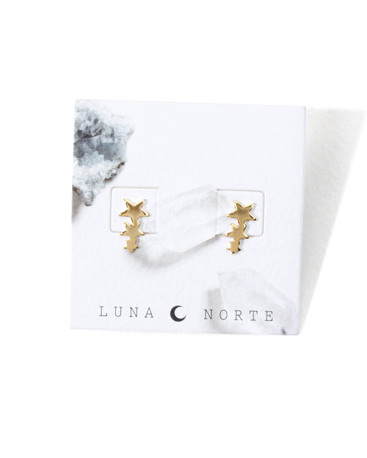 Three Wishes Climber Post Earrings