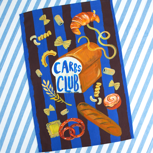 Carbs Club Tea Towel