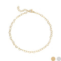 Linked Hearts Anklet | Gold & Stainless Steel