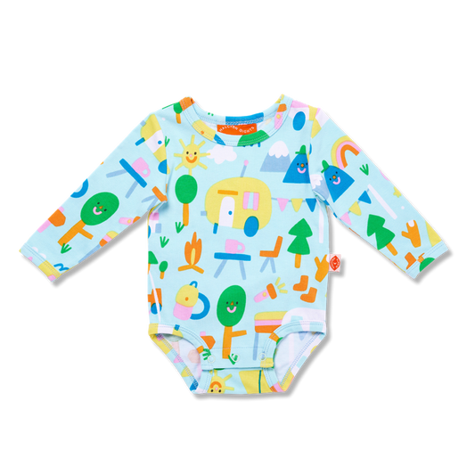 Happy Camper | Long Sleeve Bodysuit
