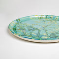 Large Ceramic Pizza Plate | Van Gogh Almond Blossom