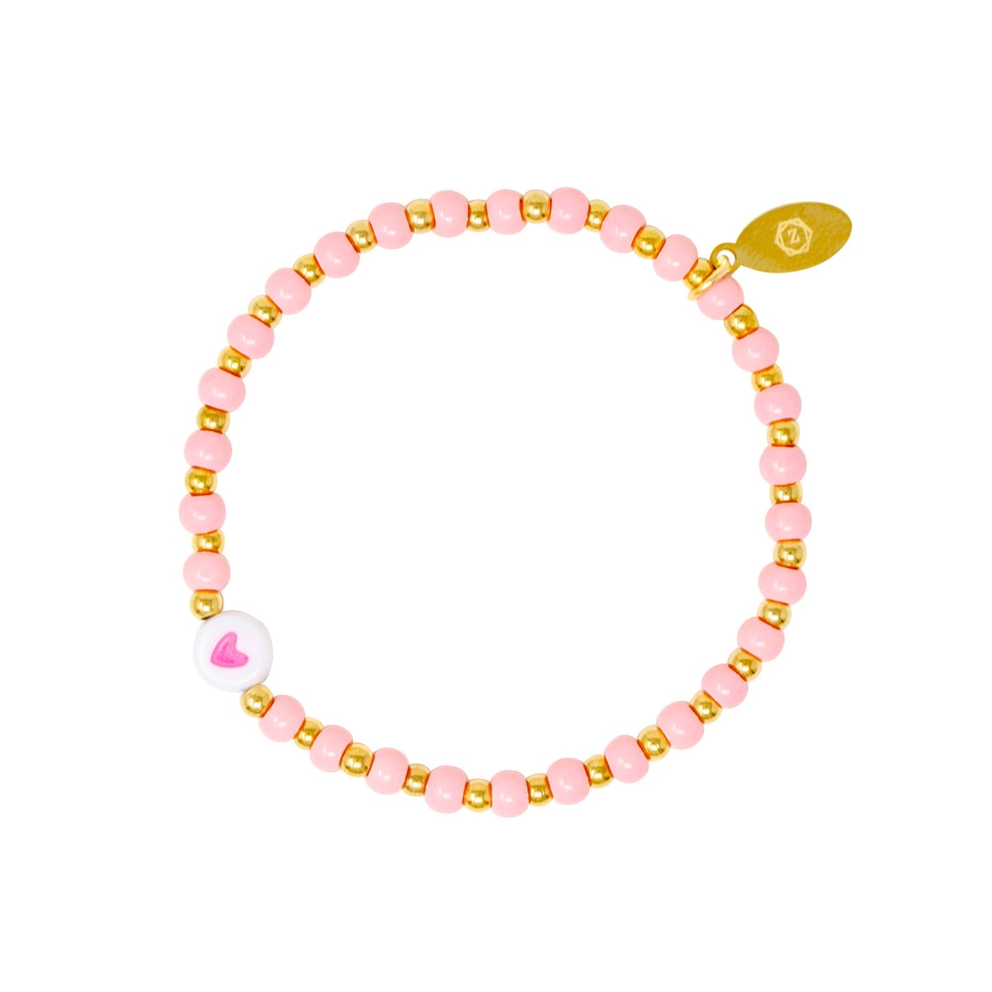 Tiny Daisies & Hearts | Bead Bracelet