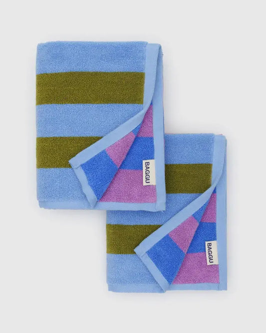 Hand Towel Set of 2 | Cabana Stripe Mix