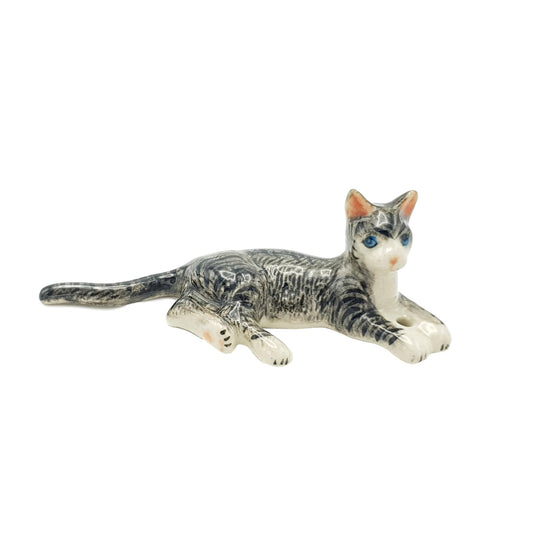 Ceramic Cat Lying Down