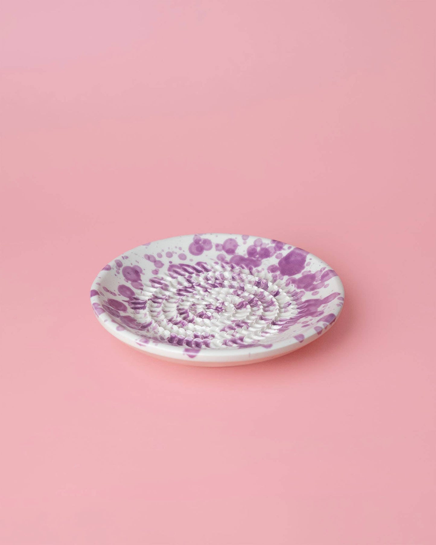 Small Ceramic Grater Plate | Violet