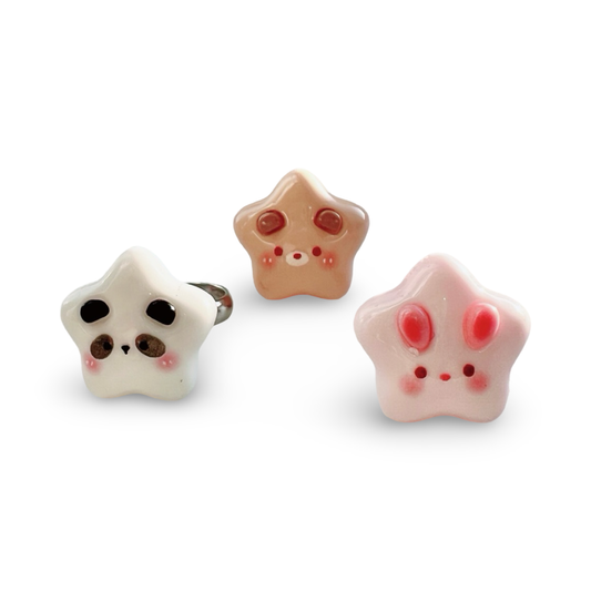 Star Animal Ring | Bunny, Bear & Panda