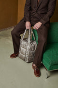 Clode Puffy Shoulder Bag | Greige Gold